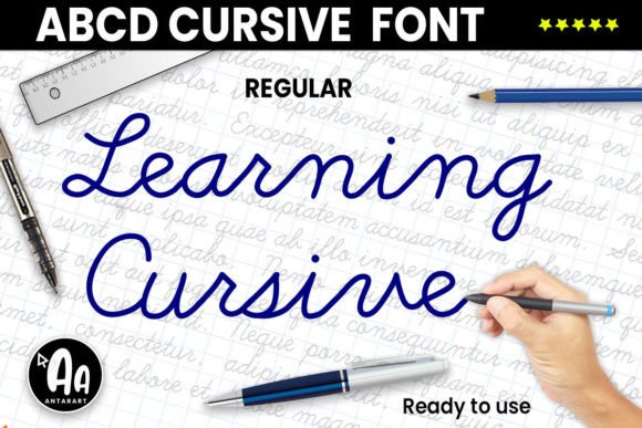 Abcd Cursive Regular Font for Campaign Design