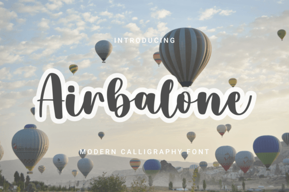 Airbalone: A Handwritten Typeface That Elevates Digital Design