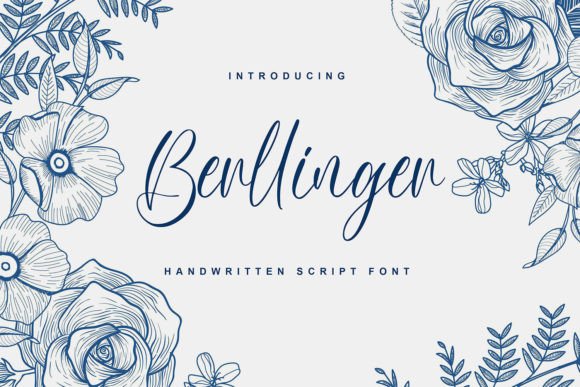 Berllinger Font: A Luxurious Script for Craft Projects