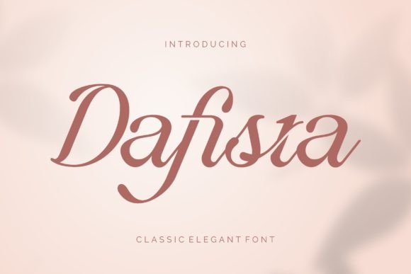 Dafista Font: A Script Typeface for Editorial Elegance