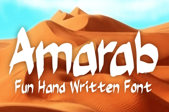 Elevate Your Editorial Design with the Amarab Handwritten Typeface