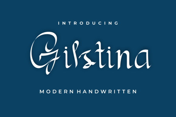 Gilstina: A Handwritten Typeface with Editorial Charm