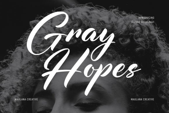 Gray Hopes: A Handwritten Script Font for Modern Web Design