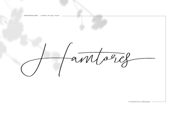 Hamtores: A Handwritten Typeface That Elevates Web Design