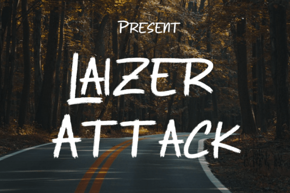 Laizer Attack: A Modern Script Font for Business Branding