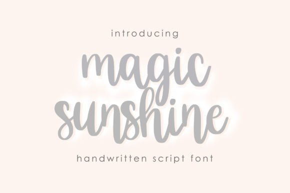 Magic Sunshine: A Playful Script for Modern Branding
