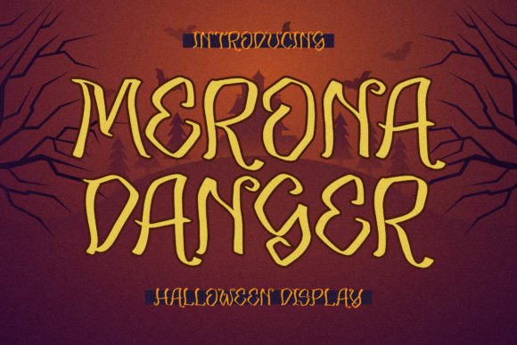 Merona Danger: A Handwritten Font That Brings Halloween Magic to Life