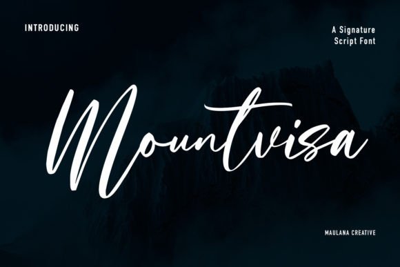 Mountvisa Font: A Beautiful Handwritten Typeface for Digital Design
