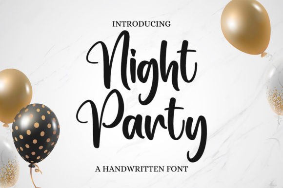 Night Party Font: A Premium Handwritten Typeface for Business Branding