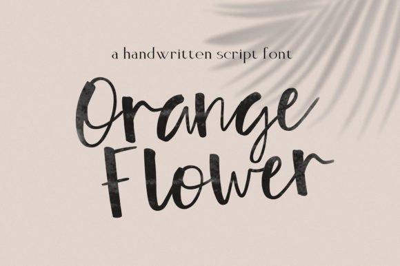 Orange Flower Font: A Delightful Script for Editorial Design
