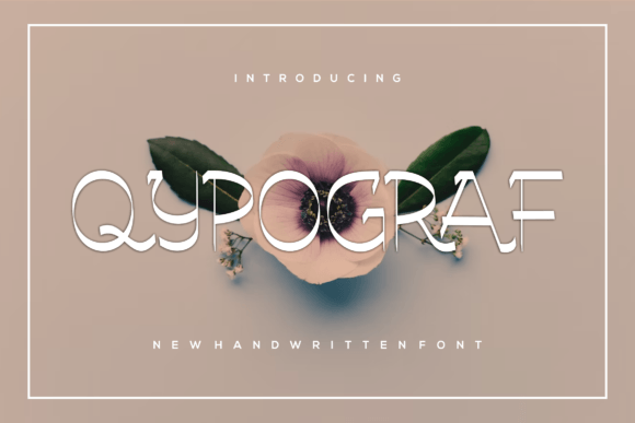 Qypograf: A Script Font for Creative Branding