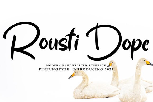 Rousti Dope: A Handwritten Typeface for Editorial Expression