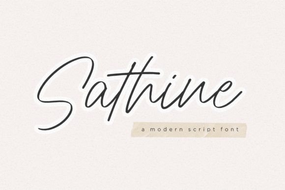 Sathine Font Review: A Minimalist Script for Modern Branding