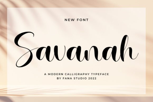 Savanah Font: A Stylish Script for a Polished Brand