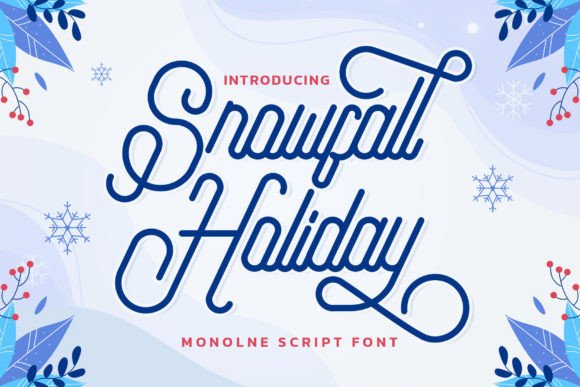 Snowfall Holiday Font: A Charming Script for Digital Branding
