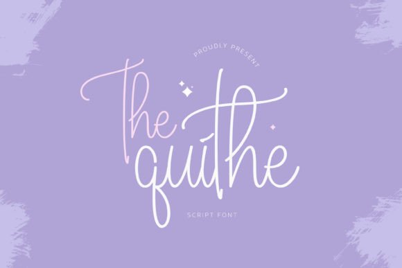 The Quithe: A Handwritten Font for Editorial Elegance