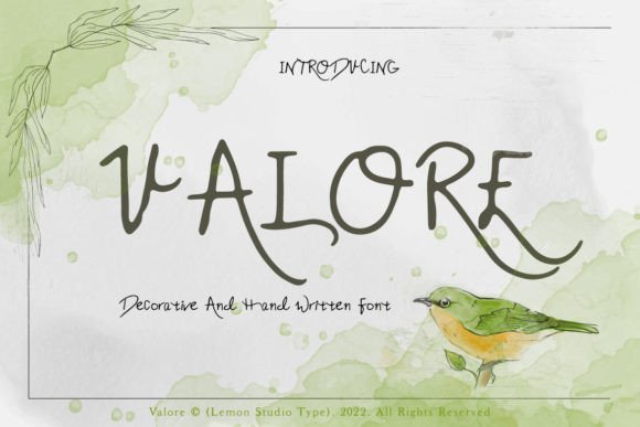 Valore Font: A Handwritten Typeface That Elevates Brand Identity