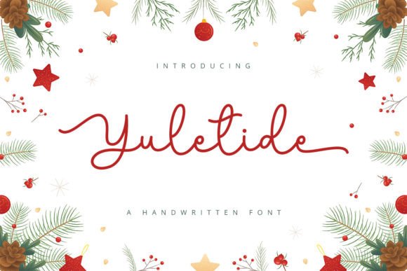 Yuletide Font: A Handwritten Script for a Polished Brand